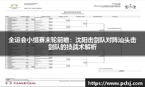 全运会小组赛末轮前瞻：沈阳击剑队对阵汕头击剑队的技战术解析